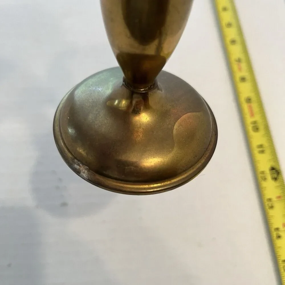 Brass Bud Vase Made in Portugal- 8.5'' vintage  Cottage Core Granny